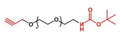 BOC-NH-PEG-Alkyne；叔丁氧羰基聚乙二醇炔；Alkyne-PEG-NH-BOC