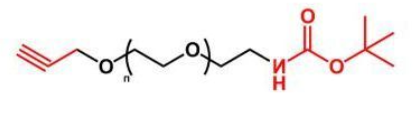 tBoc-NH-PEG-Alkyne；叔丁氧酰胺聚乙二醇炔基 