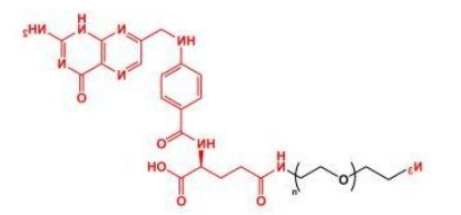 FA-PEG-N3; N3-PEG-FA Folate-PEG-Azide;叶酸聚乙二醇叠氮