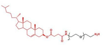 NH2-PEG-Cholesterol; Cholesterol-PEG-NH2;氨基聚乙二醇胆固醇
