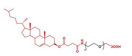 COOH-PEG-Cholesterol；Cholesterol-PEG-COOH；羧基聚乙二醇胆固醇