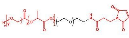  PLGA-PEG-MAL MAL-PEG-PLGA 聚乳酸-羟基乙酸共聚物聚乙二醇马来酰亚胺