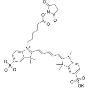 Sulfo-Cy5 NHS ester；2230212-27-6；磺酸基-Cy5-N-羟基琥珀酰亚胺酯