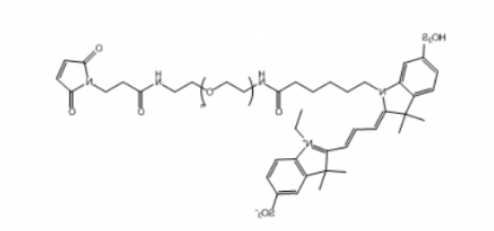 Cy3-PEG-Maleimide，Cy3-聚乙二醇-马来酰亚胺