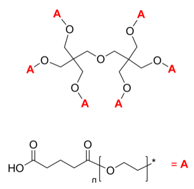 6-Arm PEG-COOH 6臂星形-聚乙二醇-羧基 Poly(ethylene oxide), carboxy-terminated 6-arm star polymer /Core: d