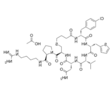    c(Bua-Cpa-Thi-Val-Asn-Cys)-Pro-d-Arg-