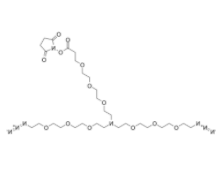 N-(NHS-PEG3)-N-bis(PEG3-azide) 
