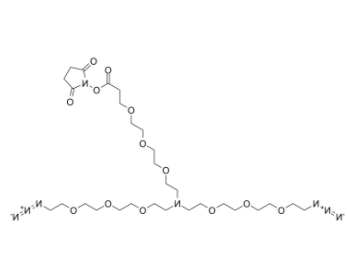 N-(NHS-PEG3)-N-bis(PEG3-azide) N-(NHS-PEG3)-N-bis(PEG3-azide)