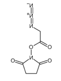 叠氮乙酸 NHS 酯	 