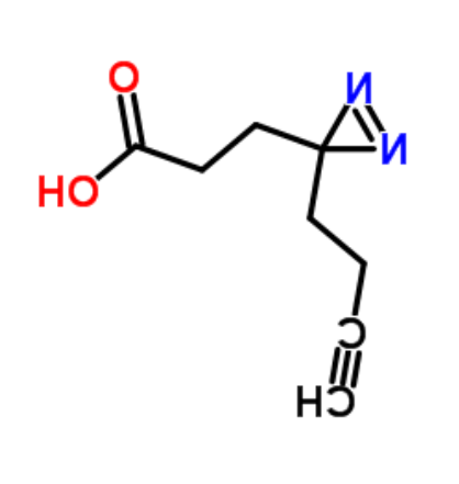 3-(3-(丁-3-炔-1-基)-3H-二氮杂萘-3-基)丙酸	 