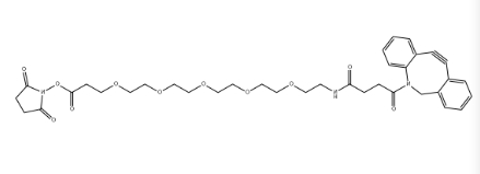 DBCO-PEG5-NHS ester，CAS号：2144395-59-3，二苯基环辛炔-五乙二醇