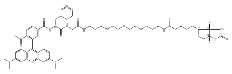 TAMRA-azide-PEG3-Biotin 