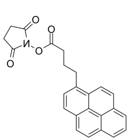 	1-芘丁酸N-羟基琥珀酰亚胺酯	 