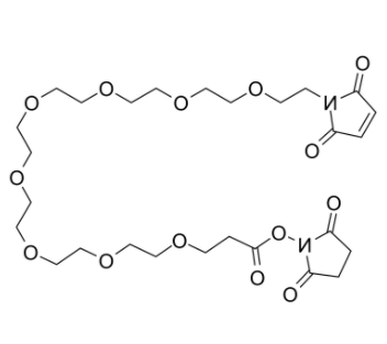 	Mal-PEG8-NHS ester