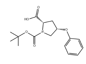 (2R,4R)-1-(叔丁氧基羰基)-4-苯氧基吡咯烷-2-羧酸
