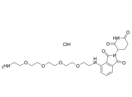 Pomalidomide-PEG4-C2-NH2 hydrochloride 