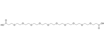 HOOCCH2CH2O-PEG9-CH2CH2COOH，双羧基九聚乙二醇