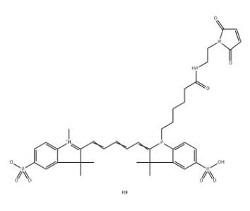 Sulfo-Cy5 MAL，水溶CY5马来酰亚胺，CAS号2242791-82-6.png