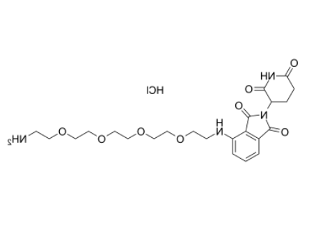 	Pomalidomide-PEG4-C2-NH2 hydrochloride	  