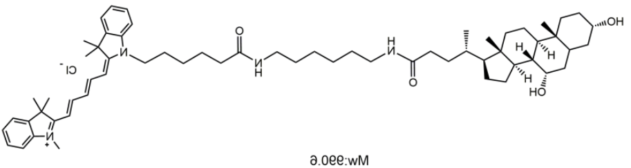 Cy5-Chenodeoxycholic acid，菁类染料Cy5修饰的鹅去氧胆酸