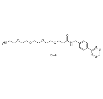Tetrazine-PEG4-amine (hydrochloride) 