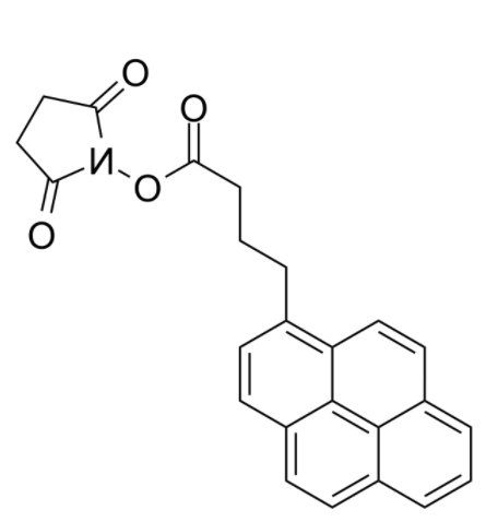 	1-芘丁酸N-羟基琥珀酰亚胺酯	 