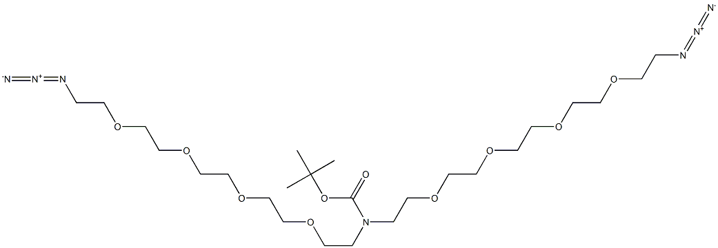 N-Boc-N-bis(PEG4-azide) N-Boc-N-bis(PEG4-azide)