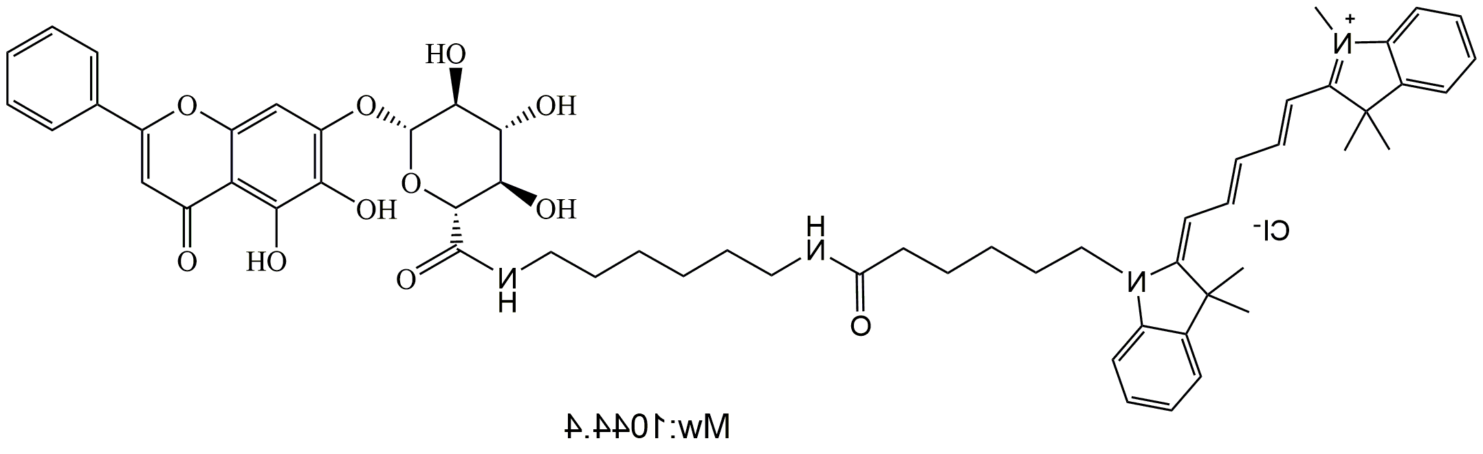 Cy5-Baicalin，Cy5-黄芩苷，荧光标记黄芩苷