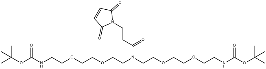 N-Mal-N-bis(PEG2-NH-Boc) N-Mal-N-bis(PEG2-NH-Boc)