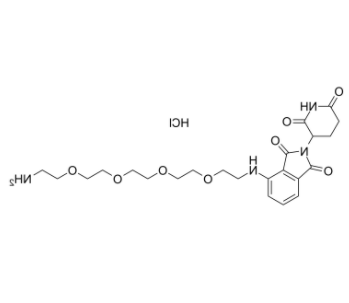 Pomalidomide-PEG4-C2-NH2 hydrochloride