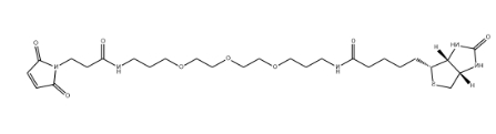 Biotin-C1-PEG3-C1-amido-Mal