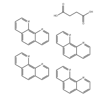 Butanedioic acid, compd. with 1,10-phenanthroline (1:4)	 