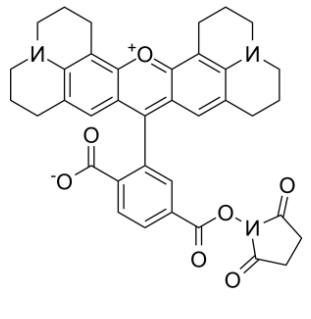 	6-羧基-X-罗丹明琥珀酰亚胺酯	 