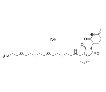 Pomalidomide-PEG4-C2-NH2 hydrochloride 