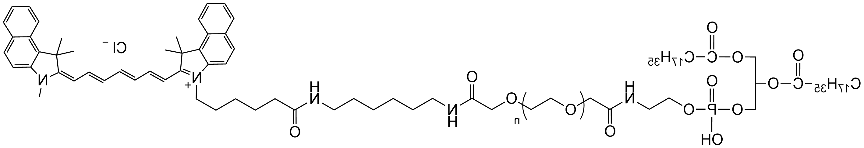 DSPE-PEG2000-CY7.5，Cy7.5标记的磷脂聚乙二醇衍生物