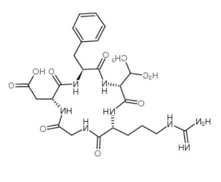 	Cyclo [Arg-Gly-Asp-D-Phe-Val] 