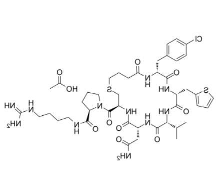 c(Bua-Cpa-Thi-Val-Asn-Cys)-Pro-d-Arg-NEt2 acetate c(Bua-Cpa-Thi-Val-Asn-Cys)-Pro-d-Arg-NEt2 acetate