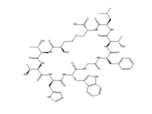H-Cys-Thr-Thr-His-Trp-Gly-Phe-Thr-Leu-Cys-OH (Disulfide bond) 