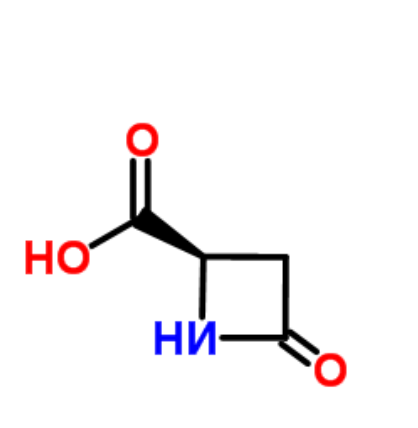 	(S)-(-)-4-氧代-2-吖丁啶羧酸	 