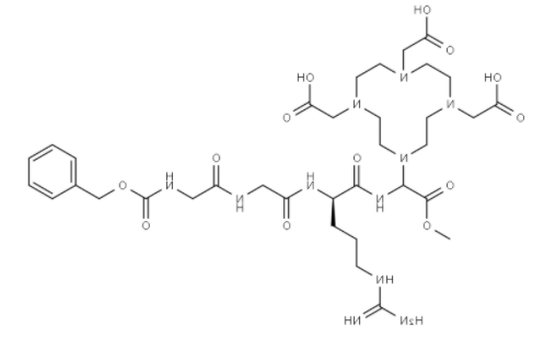 Heptapeptide Z-GGRDOTA 