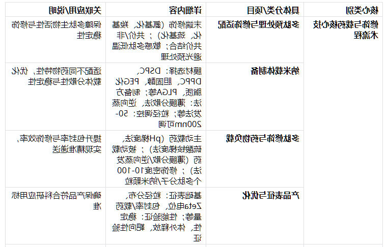 修饰与载药核心技术流程