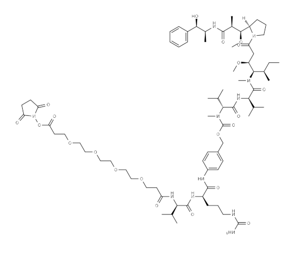 HS ester‑PEG4‑Val‑Cit‑PAB‑MMAE，CAS2762518‑86‑3