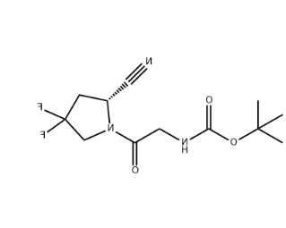 CAS:1448440-50-3，(S)-1-[2-(Boc-氨基)乙酰基]-4,4-二氟吡咯烷-2-甲腈，含氟试剂 科研用