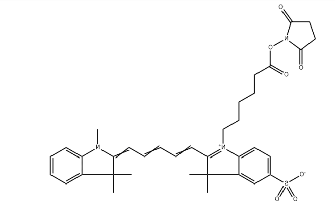 荧光染料monoSulfo-Cy5 NHS Ester，cas:325722-95-0