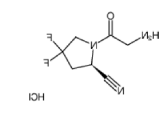 CAS:1448440-51-4，(S)-1-(2-氨基乙酰基)-4,4-二氟吡咯烷-2-甲腈盐酸盐，含氟试剂