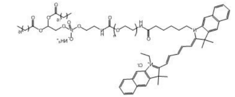 DSPE-PEG2K-CY5.5 磷脂化聚乙二醇 CY5.5-PEG-DSPE  激发波长：655nm  发射波长：678nm
