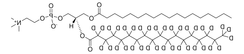 ​18:0-18:0-d35 PC，CAS:327178-88-1，1-硬脂酰-2-硬脂酰-d35-sn-甘油-3-磷酸胆碱的结构特征